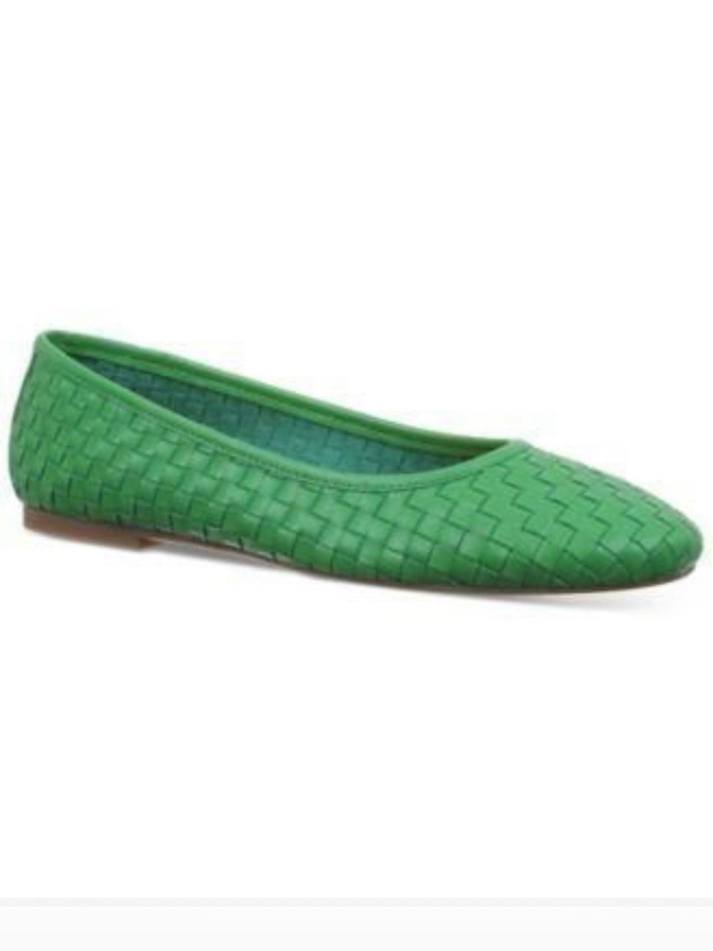 #909 On 34th Friyaap Woven Green Ballet Flat - Women. Size 9M